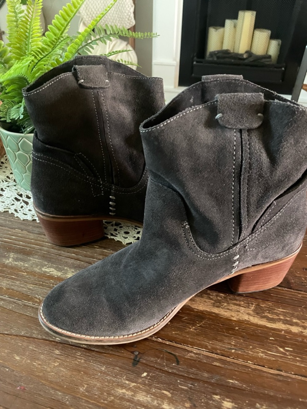 Dolce Vita Graham suede slouchy bootie ankle boots